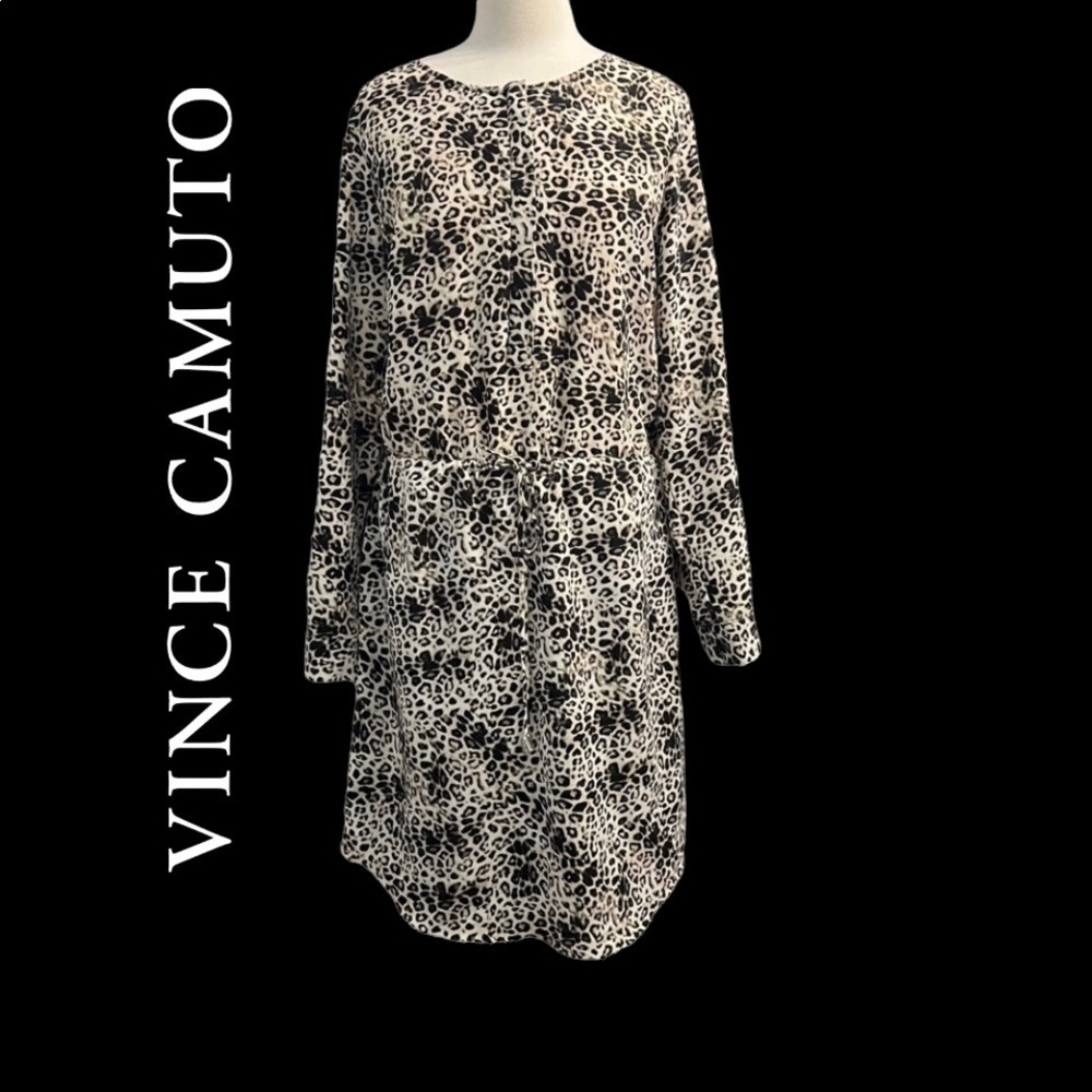 VINCE CAMUTO (NWT) LEOPARD PRINT DRESS SIZE 8
